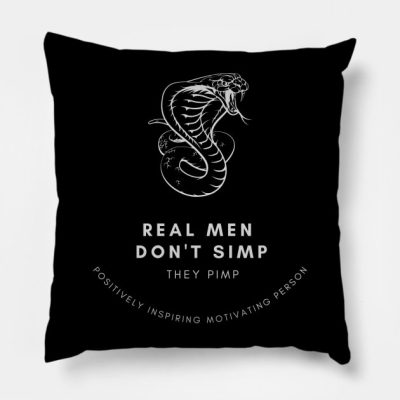 Real Men Dont Simp Throw Pillow Official Andrew-Tate Merch