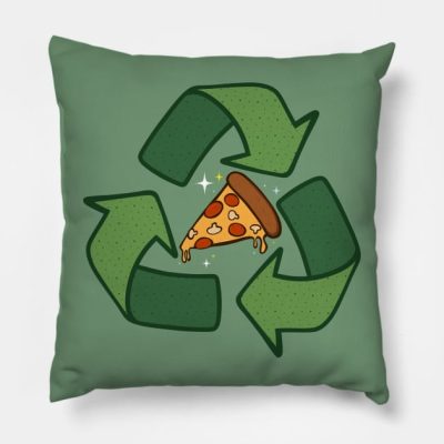 Recycle Pizza Throw Pillow Official Andrew-Tate Merch