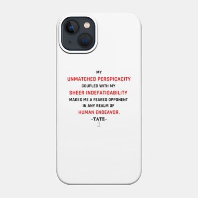 My Unmatched Perspicacity Hustler And Entrepreneur Phone Case Official Andrew-Tate Merch