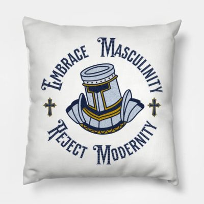 Embrace Masculinity Reject Modernity Throw Pillow Official Andrew-Tate Merch