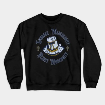Embrace Masculinity Reject Modernity Crewneck Sweatshirt Official Andrew-Tate Merch