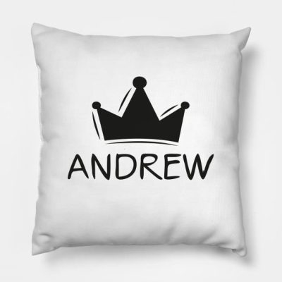 Andrew Name Sticker Design Throw Pillow Official Andrew-Tate Merch