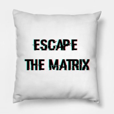 Escape The Matrix Glitched Design Throw Pillow Official Andrew-Tate Merch