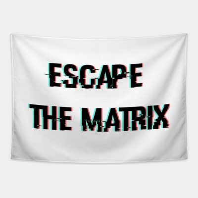 Escape The Matrix Glitched Design Tapestry Official Andrew-Tate Merch