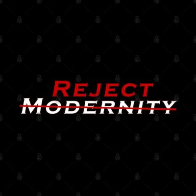Reject Modernity Throw Pillow Official Andrew-Tate Merch