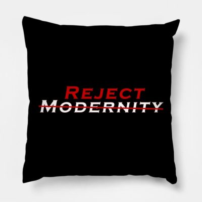 Reject Modernity Throw Pillow Official Andrew-Tate Merch