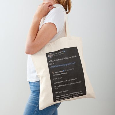 Andrew Tate Gets Roasted By Greta Thunberg Tote Bag Official Andrew-Tate Merch