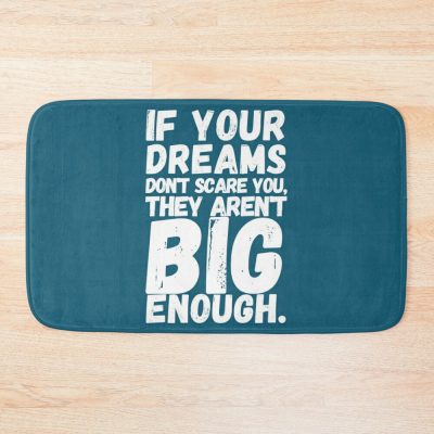 Big Dreams. Christmas Frame. New Year. Motivation Bath Mat Official Andrew-Tate Merch