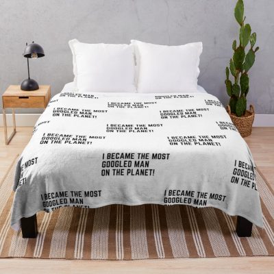 I Became The Most Googled Man On The Planet Throw Blanket Official Andrew-Tate Merch