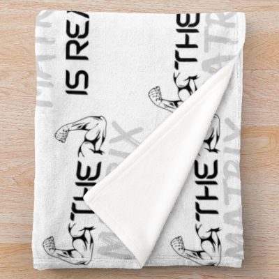 The Matrix Is Real Throw Blanket Official Andrew-Tate Merch