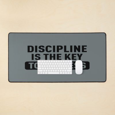 Discipline Is The Key To Sucess Inspirational Quote Mouse Pad Official Andrew-Tate Merch