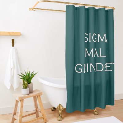 Sigma Male Grindset Shower Curtain Official Andrew-Tate Merch